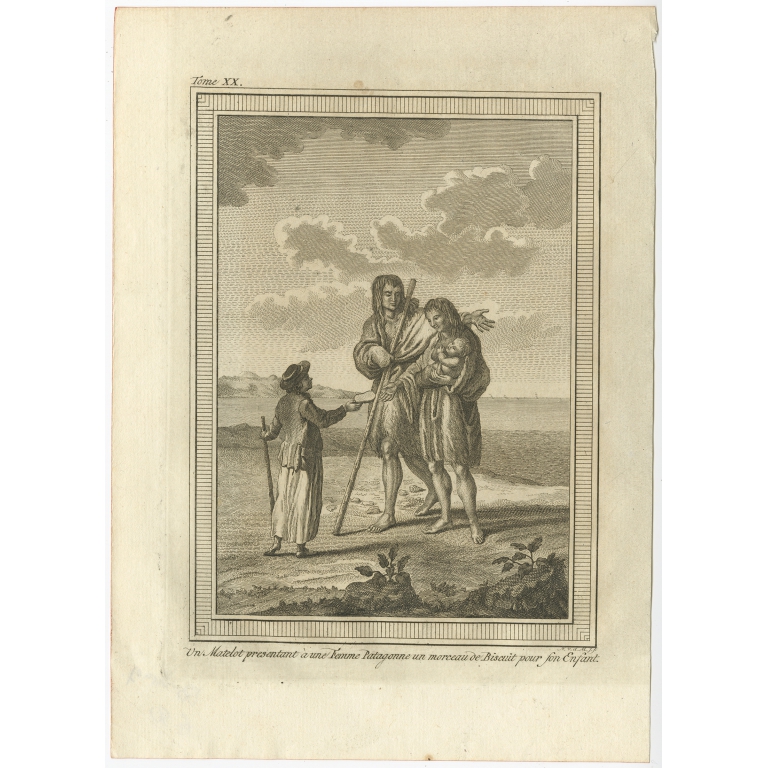 Un Matelot presentant à une Femme Patagonne (..) - Van der Meer (c.1770)