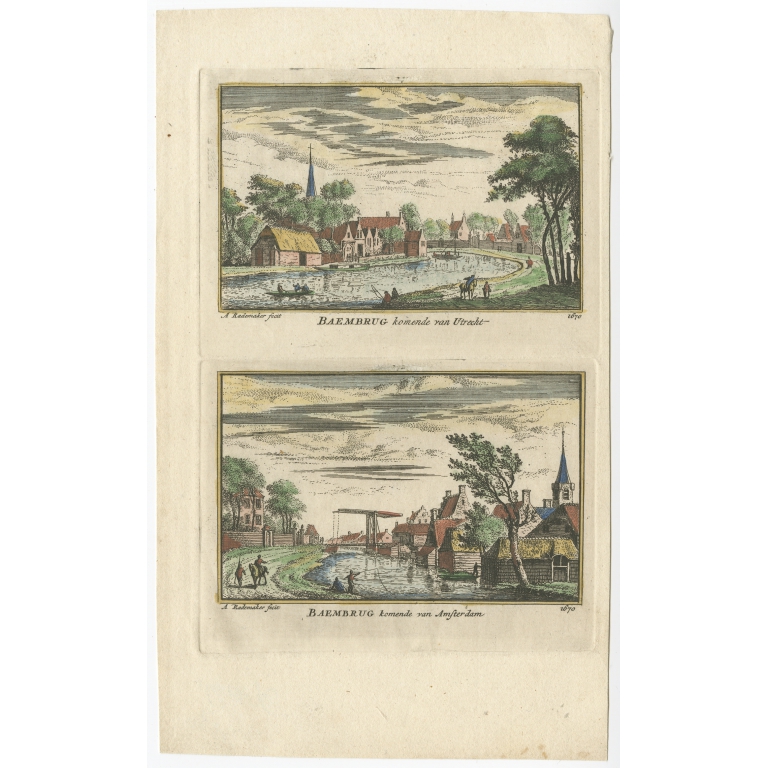 Baembrug komende van Utrecht (..) - Rademaker (1792)