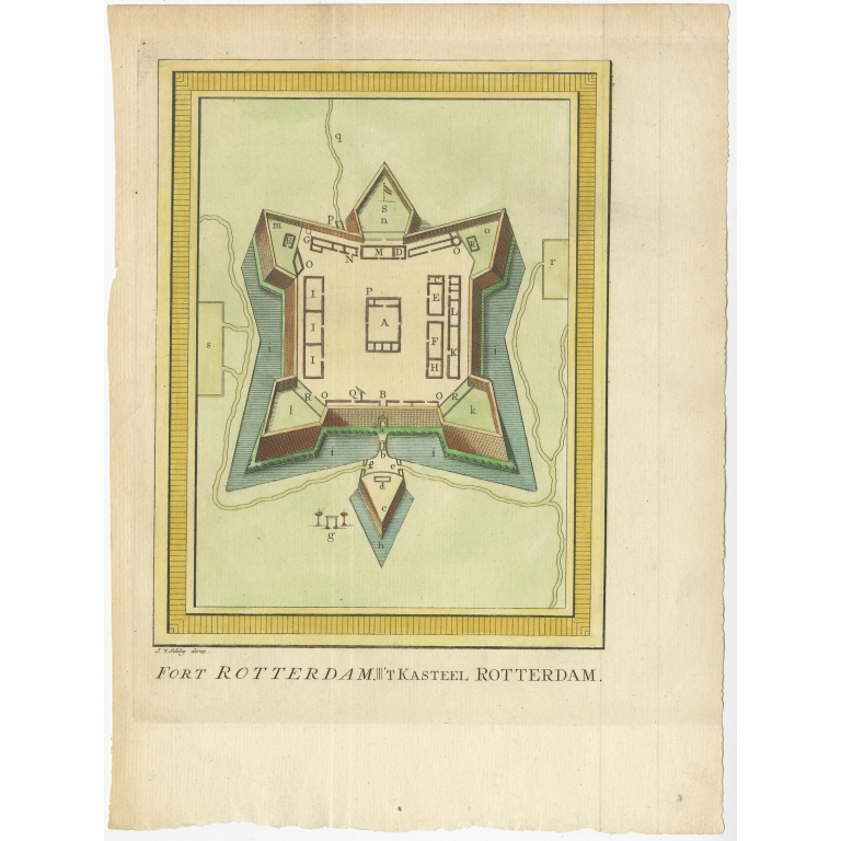 Fort Rotterdam, 't Kasteel Rotterdam - Van Schley (1760)