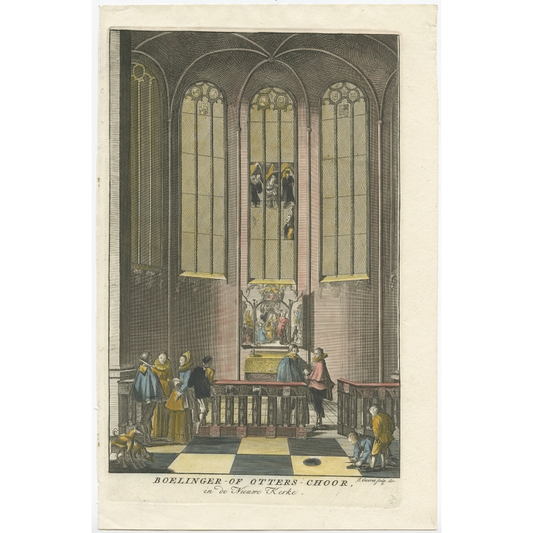 Boelinger- of Otters-Choor in de Nieuwe Kerke - Goeree (1765)