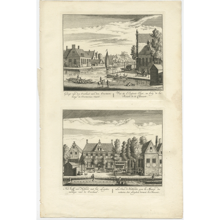 Gezigt van den Overhaal aan den Overtoom (..) - Rademaker (1730)