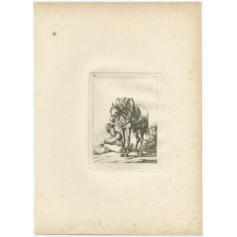 Pl. 19 Horse Etching - Swébach (c.1820)