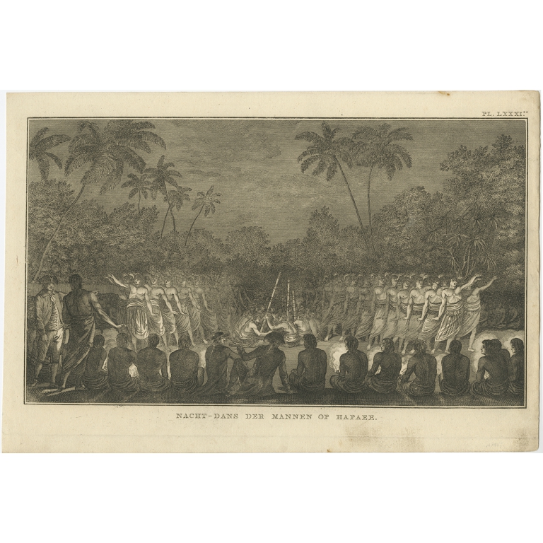 Nacht-Dans der Mannen op Hapaee - Cook (c.1801)