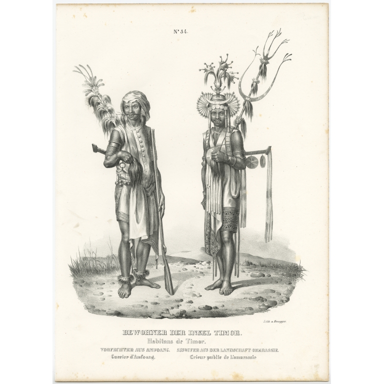 Bewohner der Insel Timor - Honegger (1836)