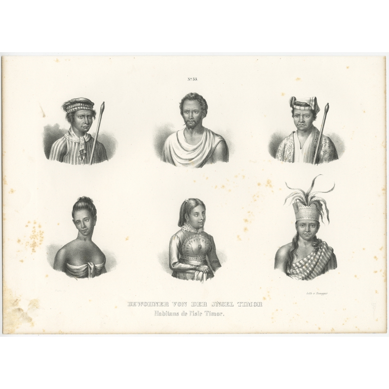 Bewohner von der Insel Timor - Honegger (1836)