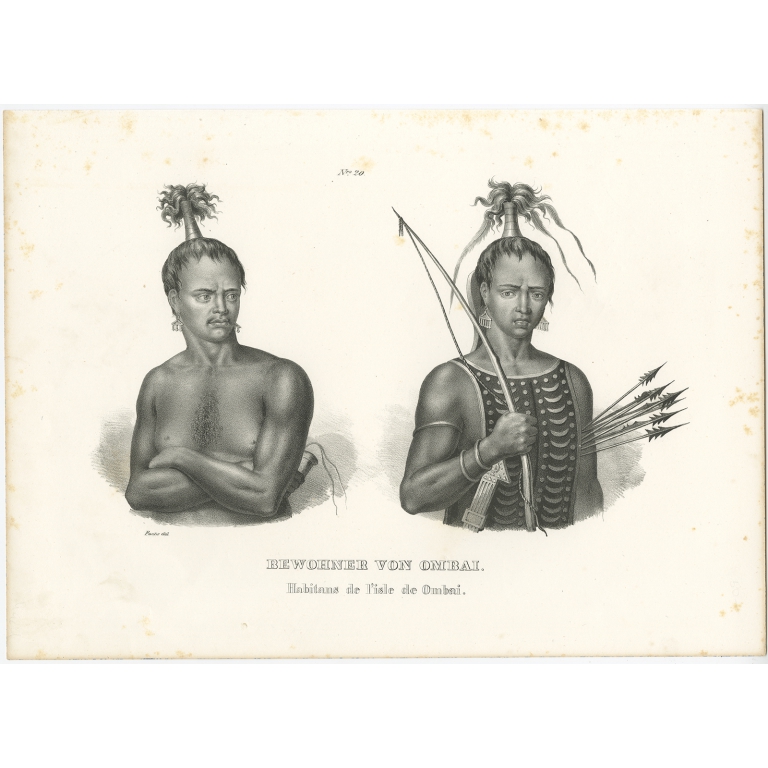 Bewohner von Ombai - Honegger (1836)