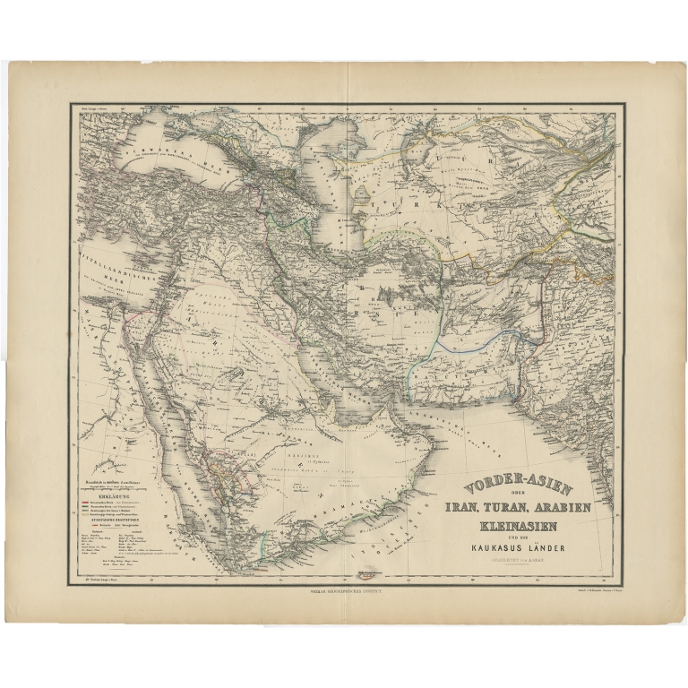 Vorder-Asien oder Iran, Turan, Arabien, Kleinasien (..) - Gräf (1866)