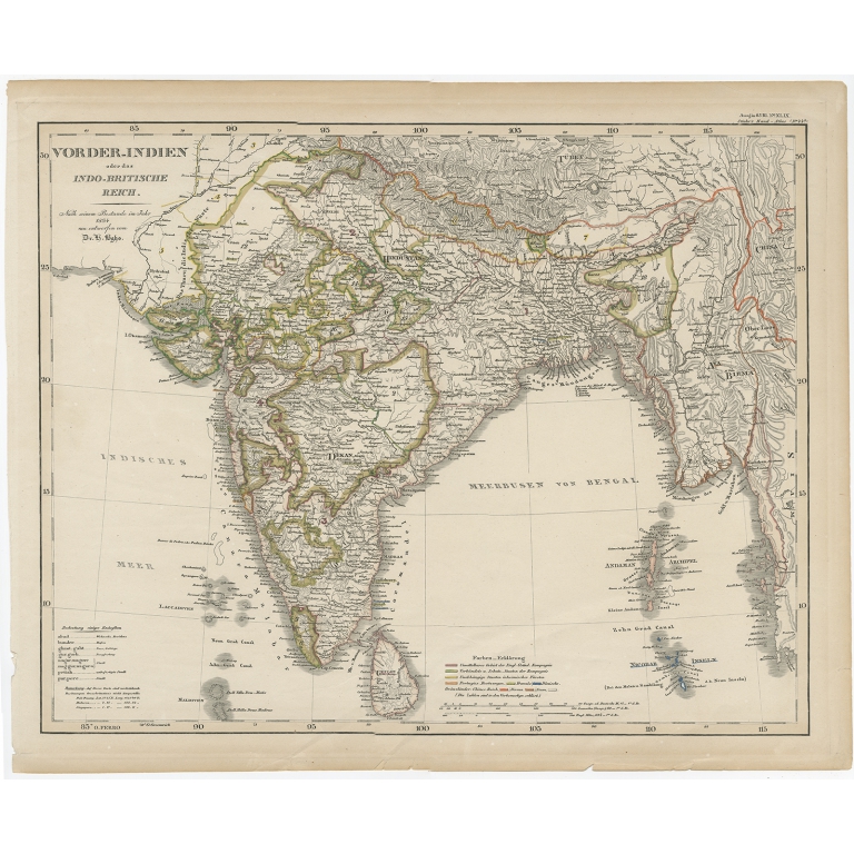 Vorder-Indien oder das Indo-Britische Reich - Stieler (1834)