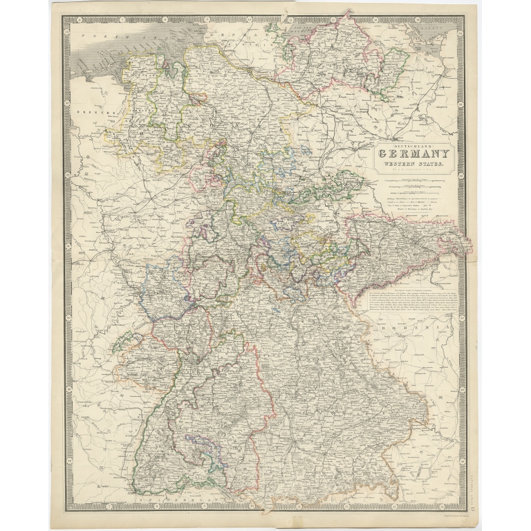 Germany, Western States - Johnston (c.1850)
