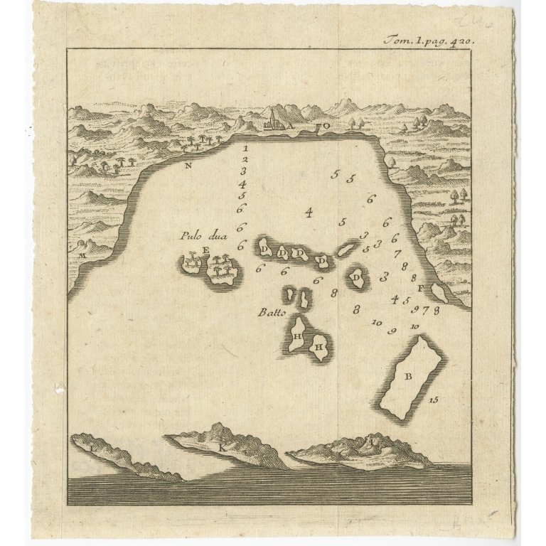 Untitled Map Bay of Bantam - Anonymous (c.1720)