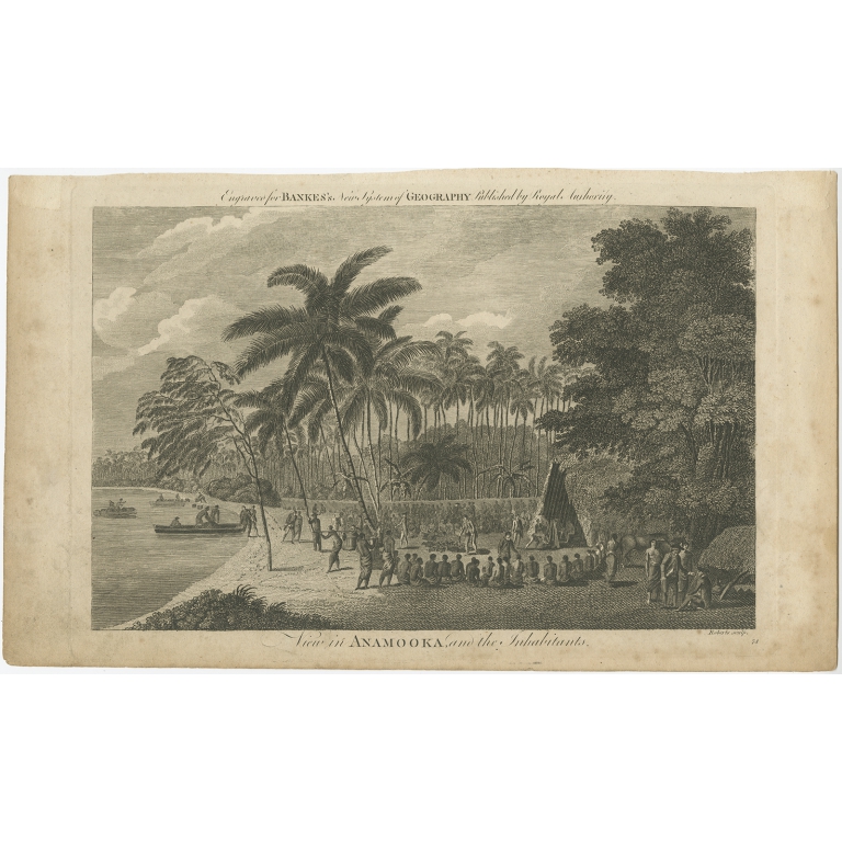 View in Anamooka and the Inhabitants - Roberts (c.1790)