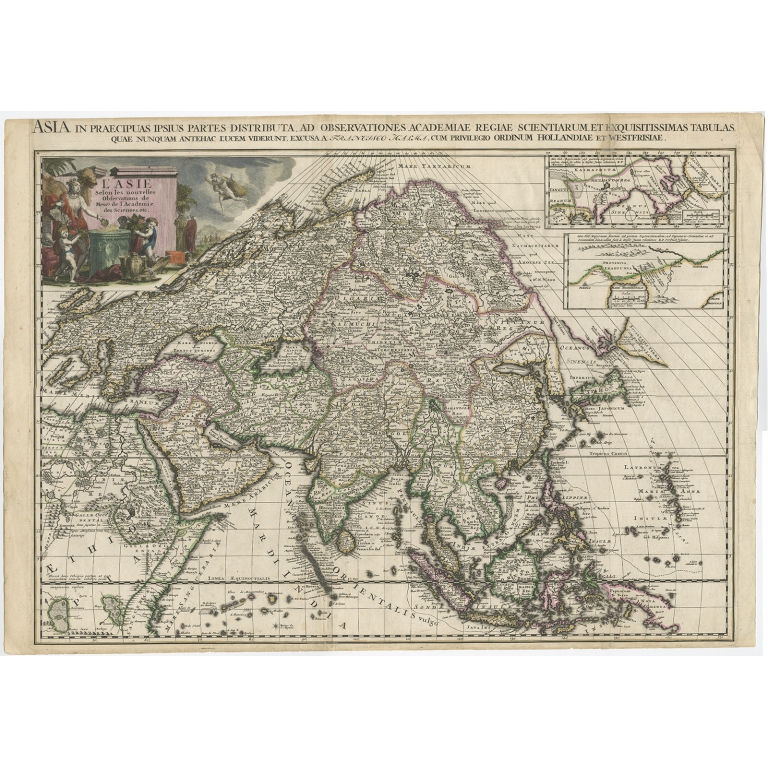 L'Asie selon les nouvelles Observations (..) - Halma (c.1715)