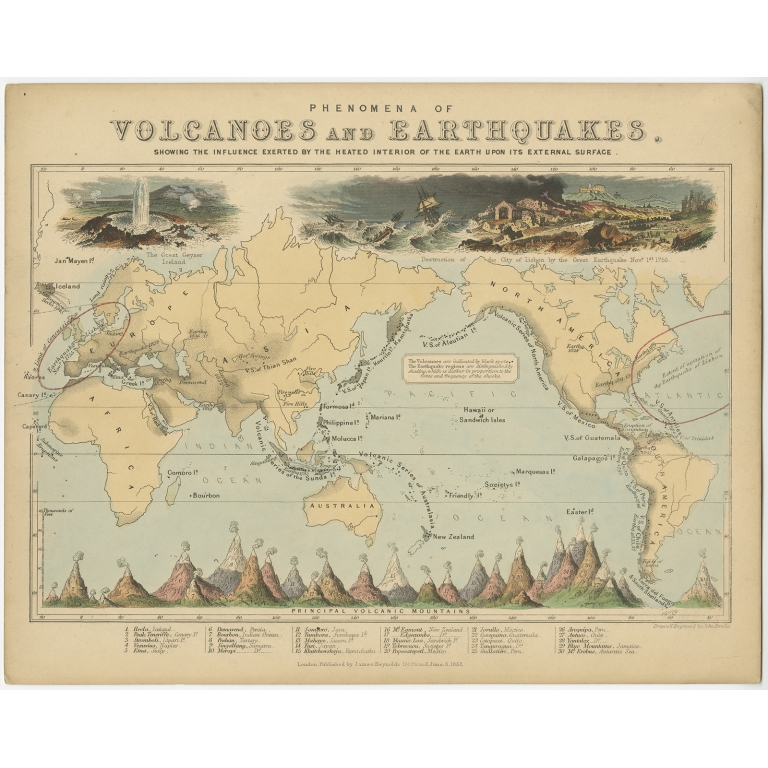 Phenomena of Volcanoes and Earthquakes - Reynolds (1843)