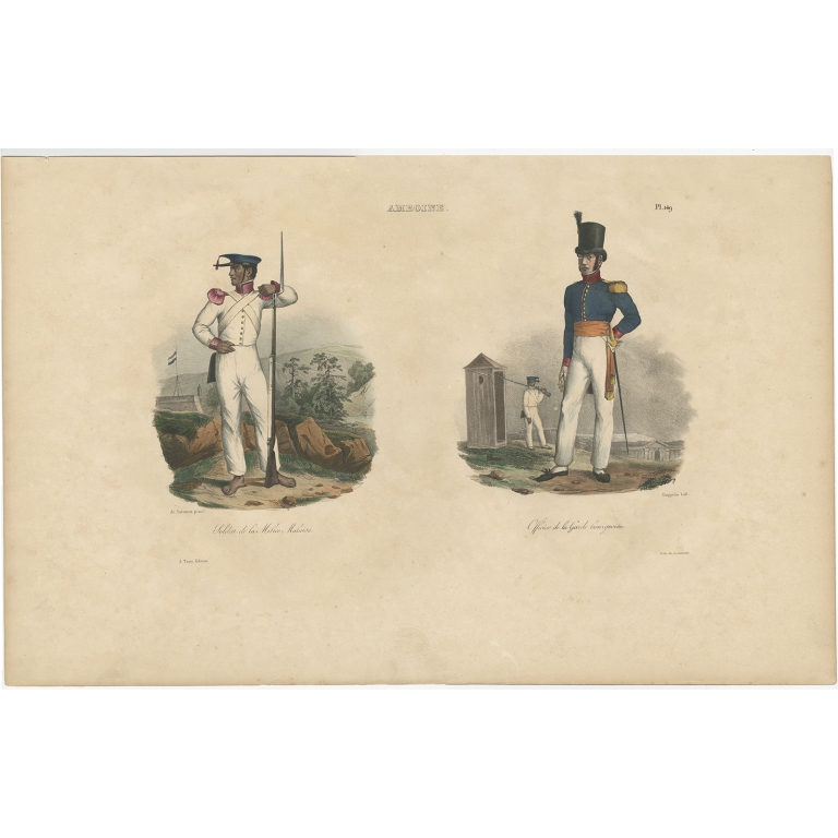 Soldat de la Milice Malaise - Tastu (1833)