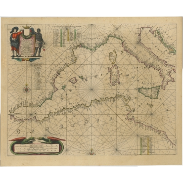 Antique Nautical Charts - Buy Sea Charts | Bartele Gallery - Maps & Prints