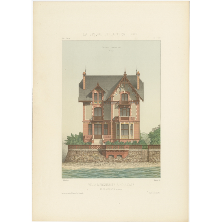 Pl. XXV Villa Marguerite a Houlgate - Chabat (c.1900)