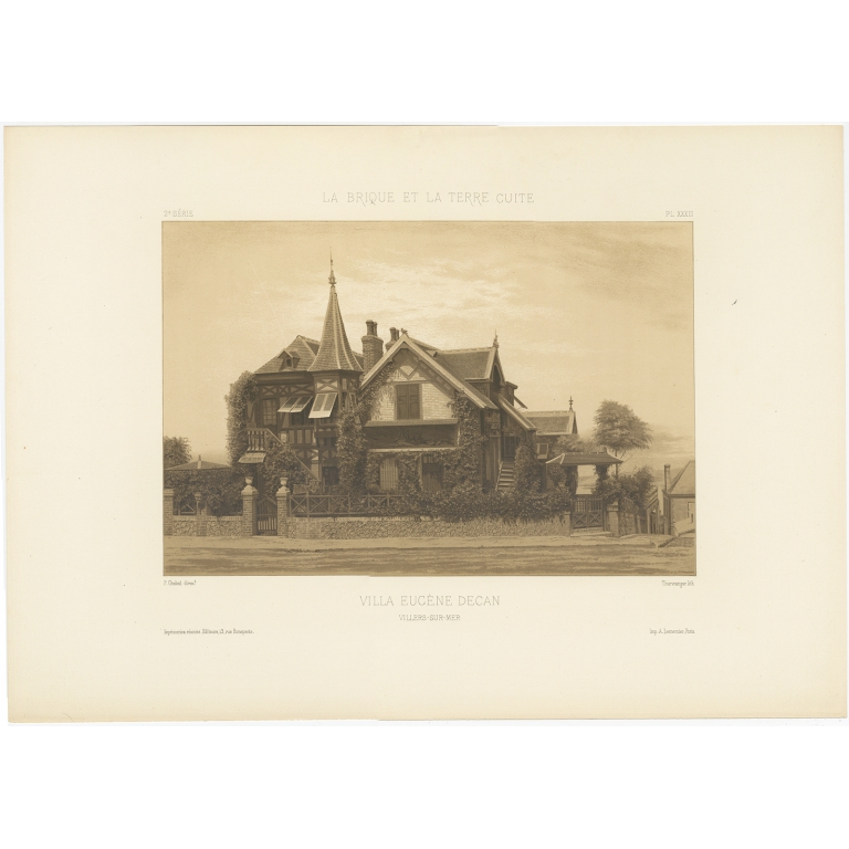 Pl. XXXIII Villa Eugène Decan - Chabat (c.1900)