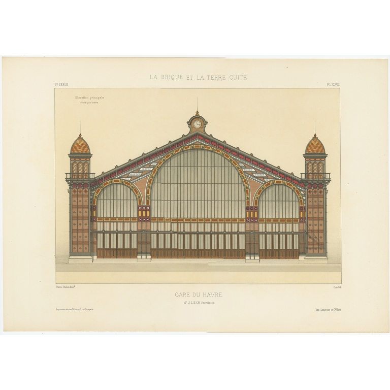 Pl. XLVIII Gare du Havre - Chabat (c.1900)