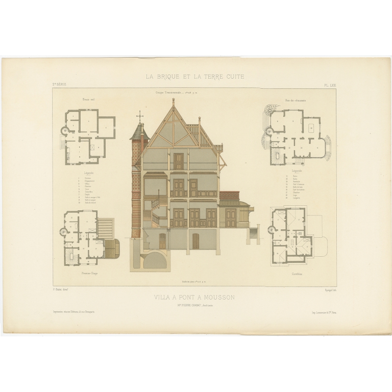 Pl. LXIII Villa a Pont a Mousson - Chabat (c.1900)