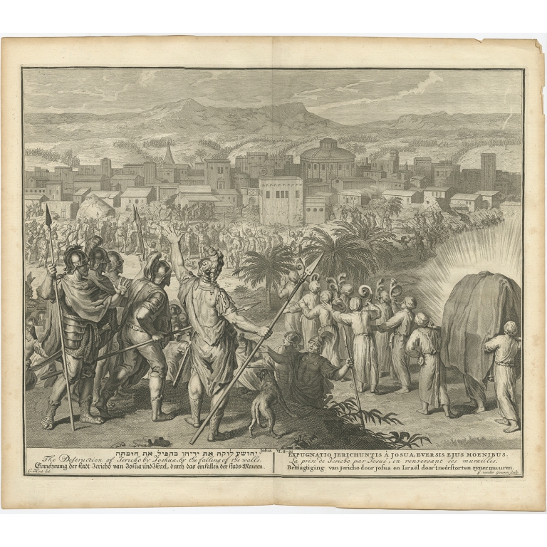 The Destruction of Jericho by Joshua - Gouwen (c.1728)