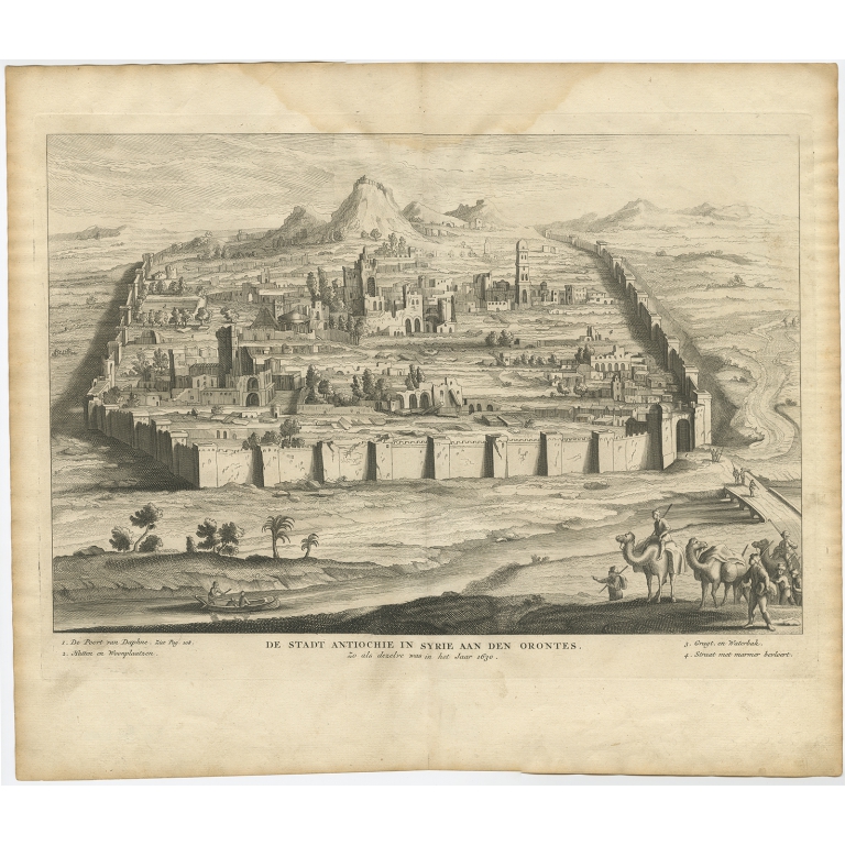 De Stadt Antiochie in Syrie aan den Orontes - Calmet (1731)