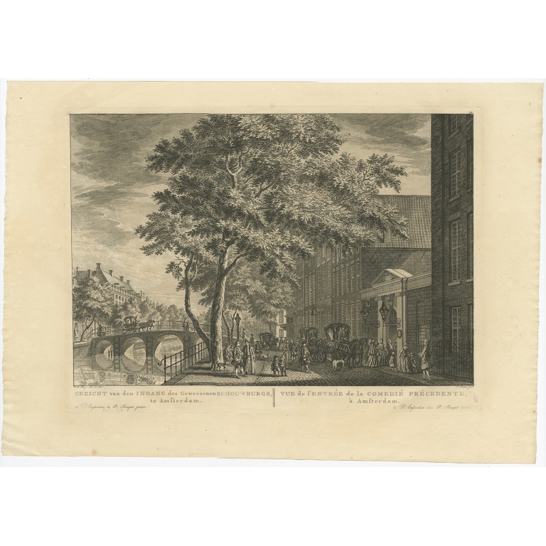 Gezicht van den Ingang des Geweezenen Schouwburgs, te Amsterdam - Fokke (1805)