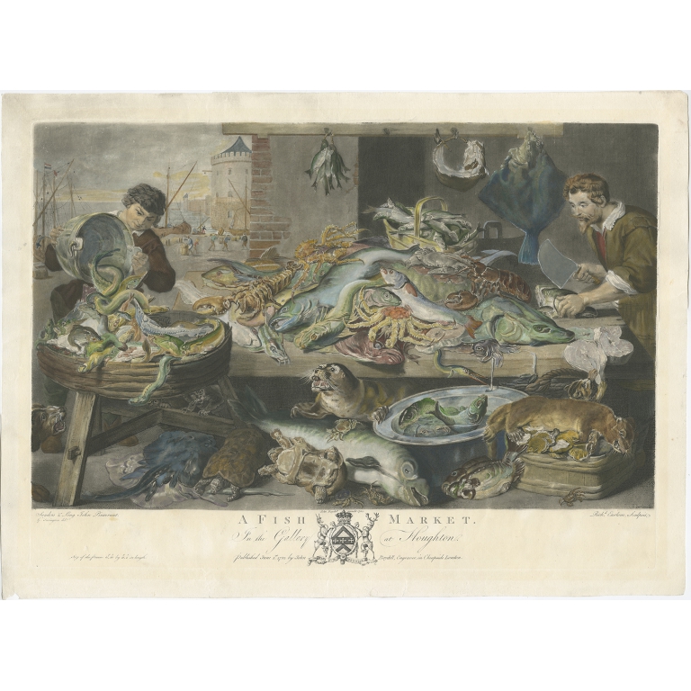 A Fish Market - Earlom (1782)