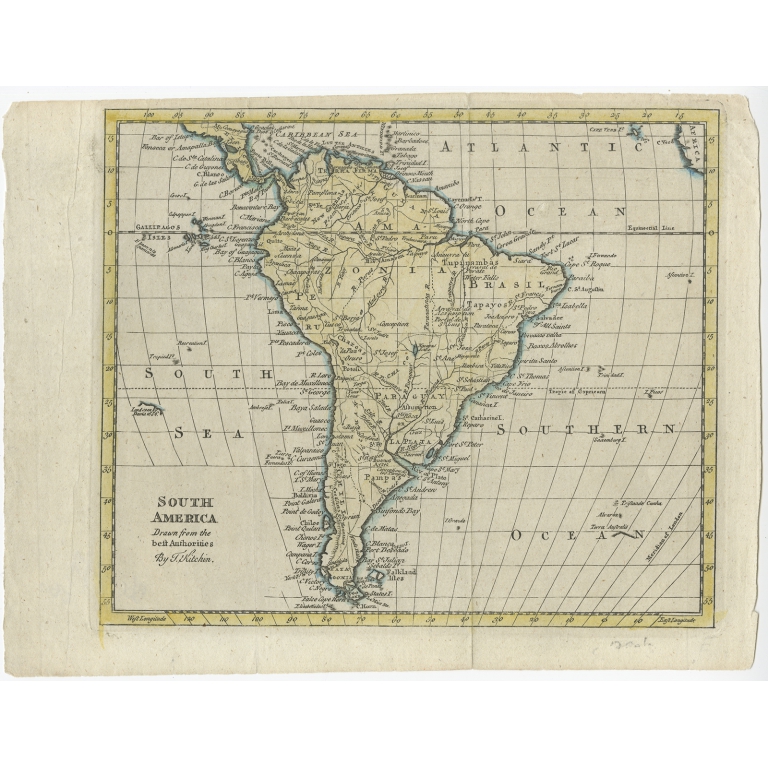 South America - Kitchin (c.1764)