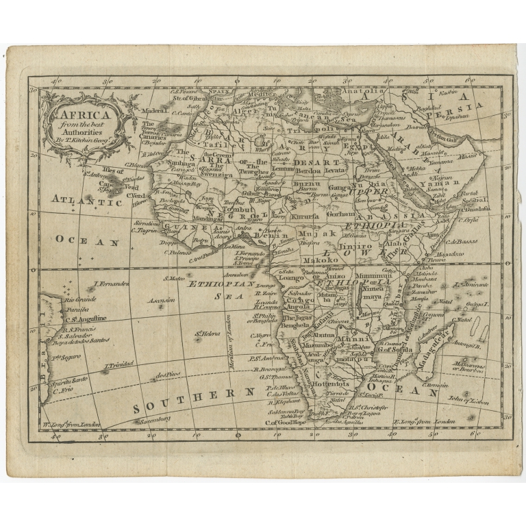 Africa from the best Authorities - Kicthin (c.1770)