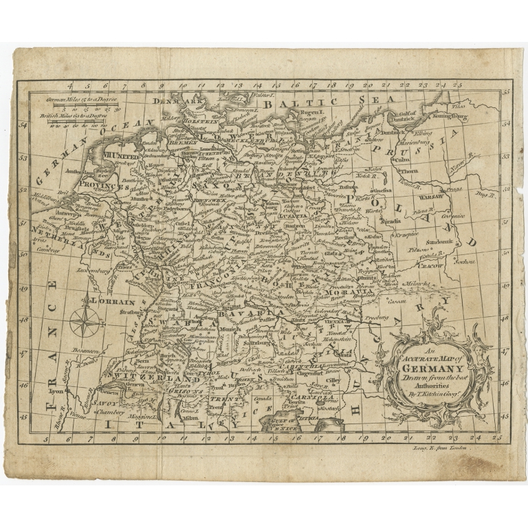An Accurate Map of Germany II - Kitchin (c.1770)