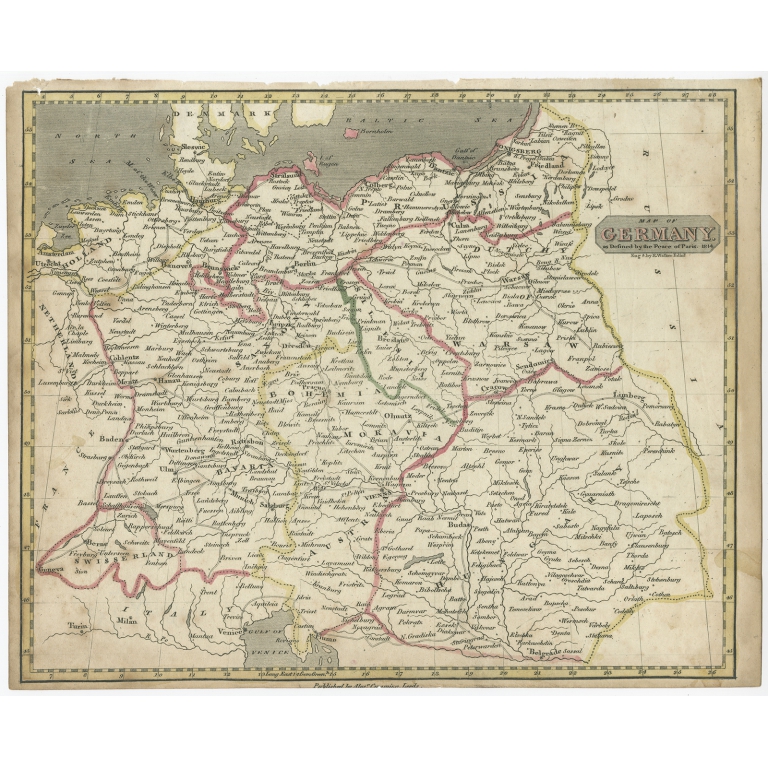 Map of Germany - Walker (c.1820)