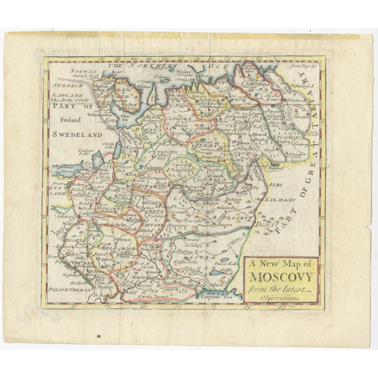 A New Map of Moscovy - Senex (1741)