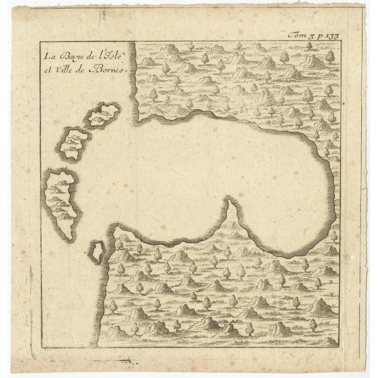 La Baye de l'isle et Ville de Borneo - Anonymous (c.1760)