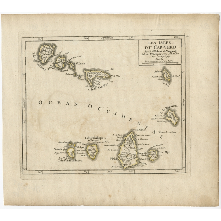 Les Isles du Cap-Verd - Vaugondy (c.1750)