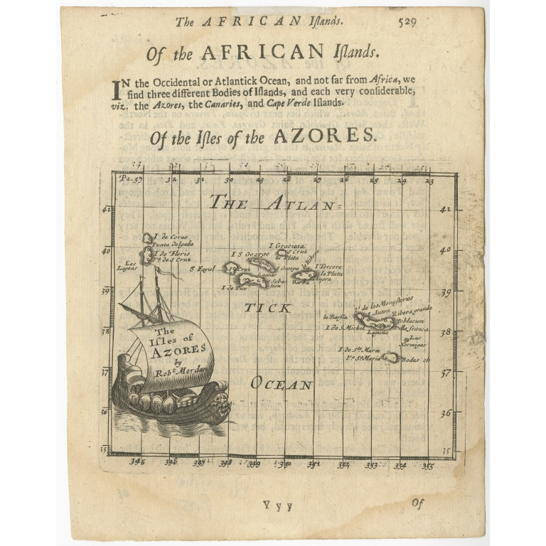 The Isles of Azores - Morden (1693)