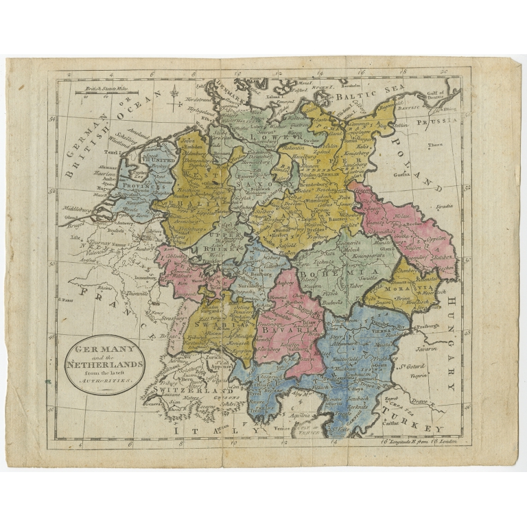 Germany and the Netherlands - Guthrie (c.1785)