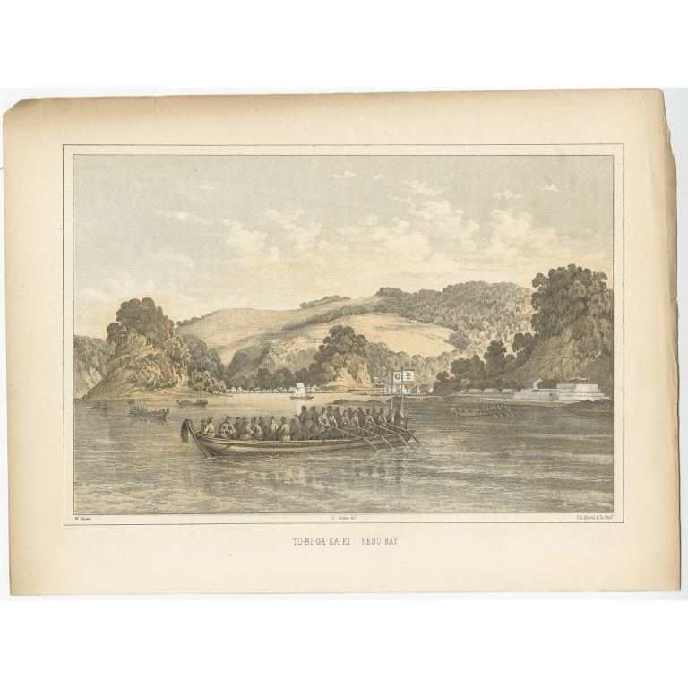 To-Ri-Ga-Sa-Ki, Yedo Bay - Heine (1856)