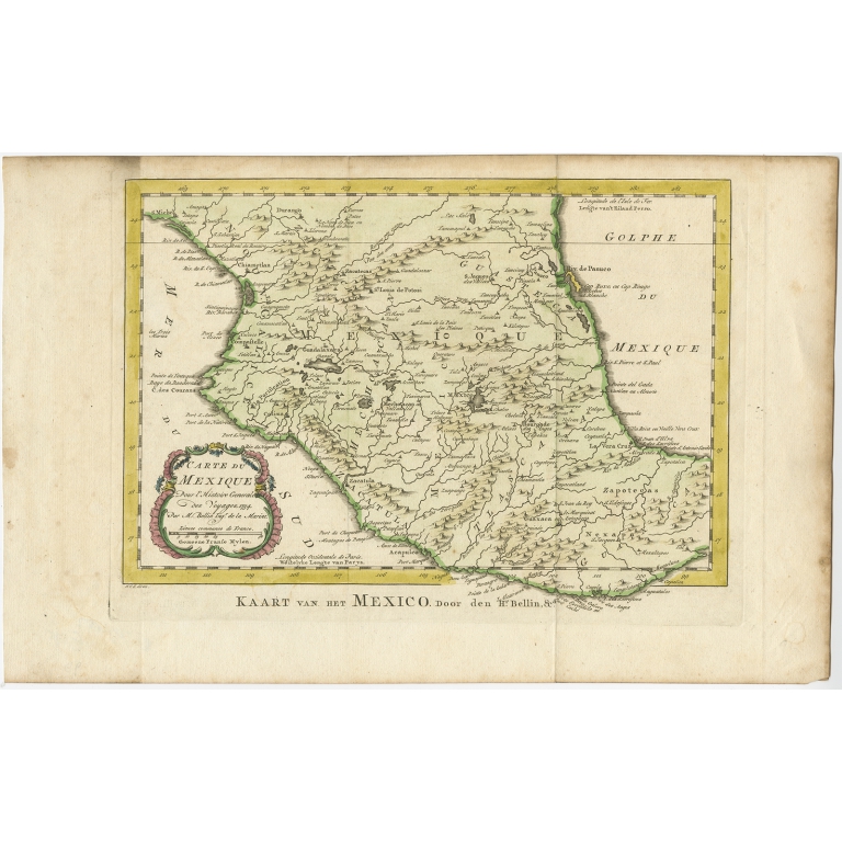 Kaart van het Mexico - Van Schley (c.1770)