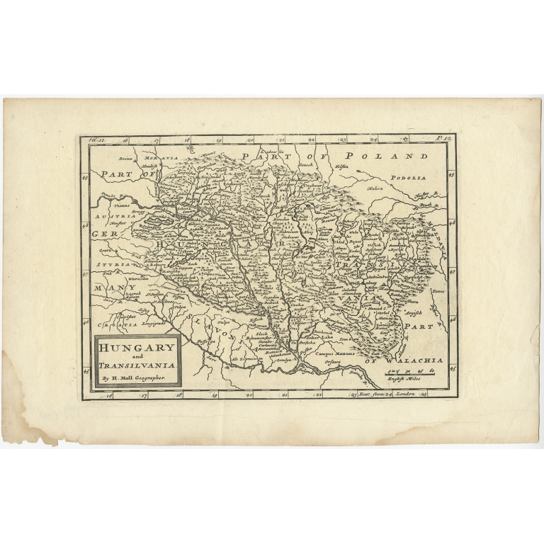 Hungary and Transilvania - Moll (c.1710)