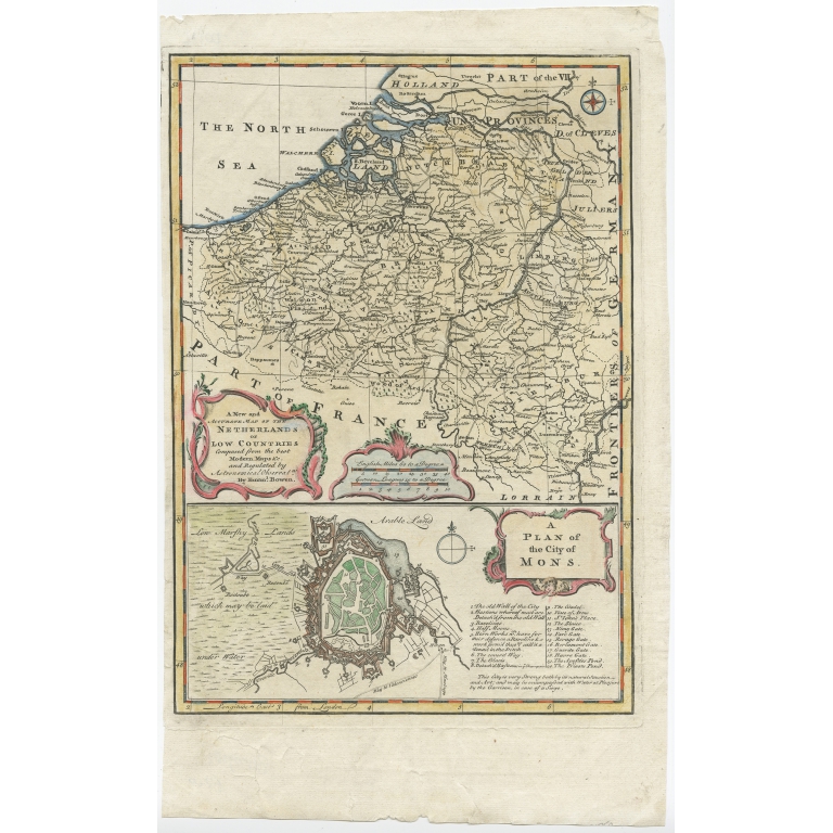 A New and Accurate Map of the Netherlands or Low Countries - Bowen (1747)