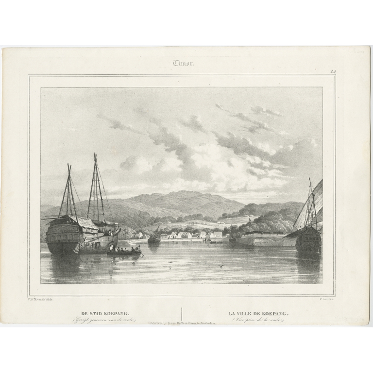 De Stad Koepang - Van de Velde (1844)