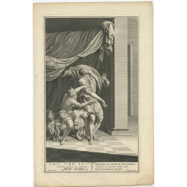 Joseph tempted to whoredom - De Hondt (1728)