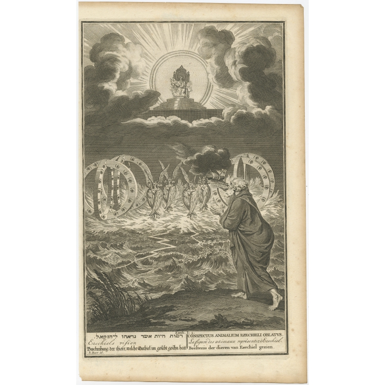 Ezechiels vision - De Hondt (1728)