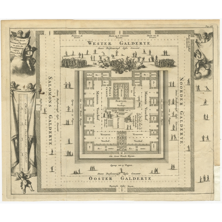Platte gront van Salomons Tempel (..) - Halma (1717)