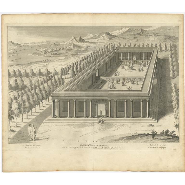 Gebedehuis der Jooden - Calmet (1725)
