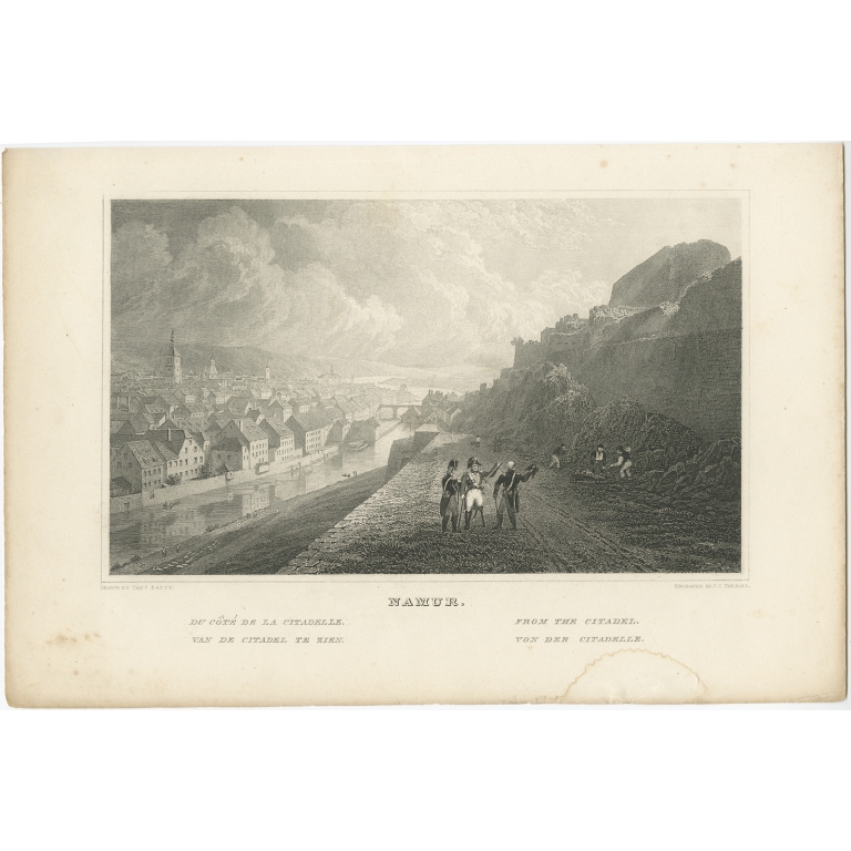 Namur (from the citadelle) - Batty (1826)