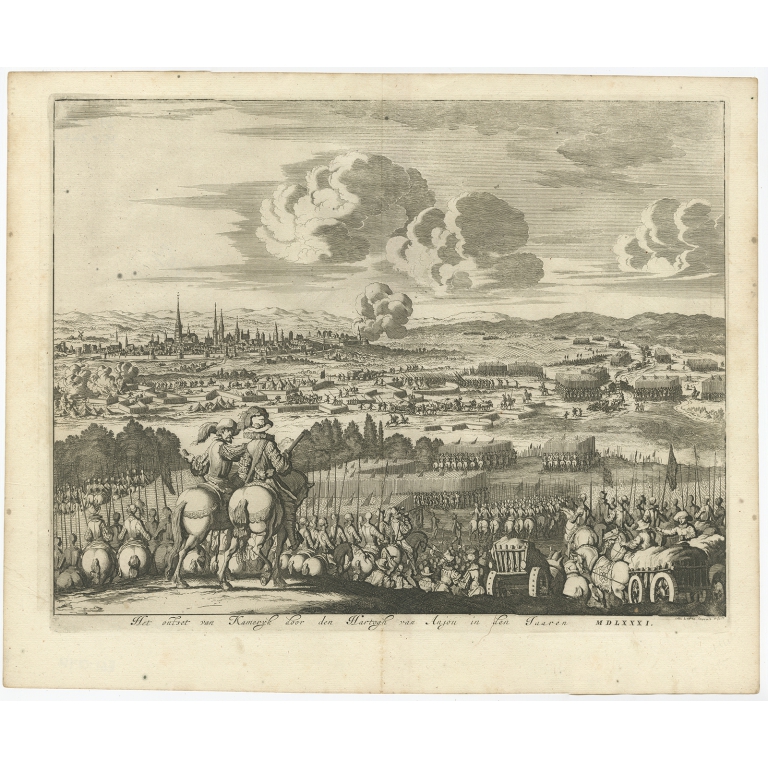 Het ontset van Kameryk door den Hartogh (..) - Luyken (c.1700)