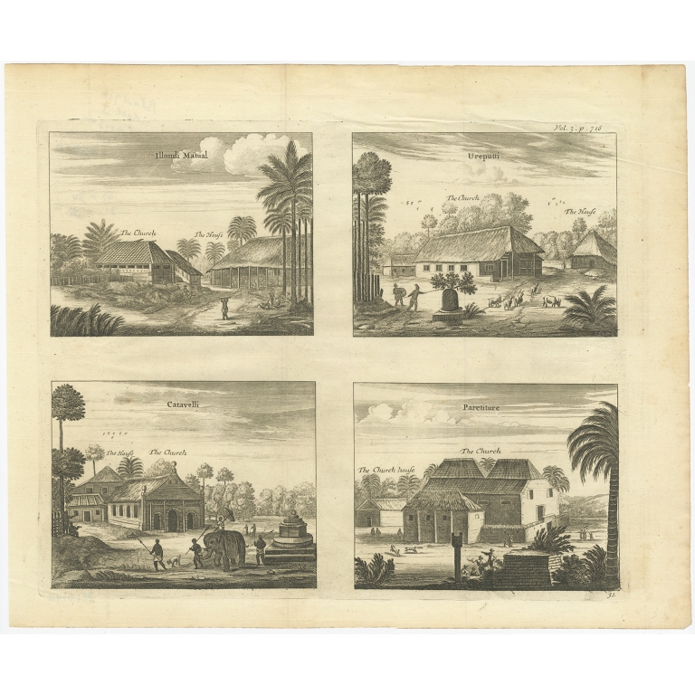 Illondi Matual, Ureputti, Catavelli, Paretiture - Baldaeus (1744)