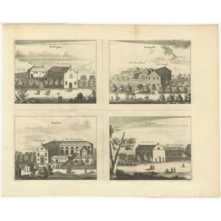 Mallagam, Achiavelli, Mayletti, Oudewil - Baldaeus (1744)