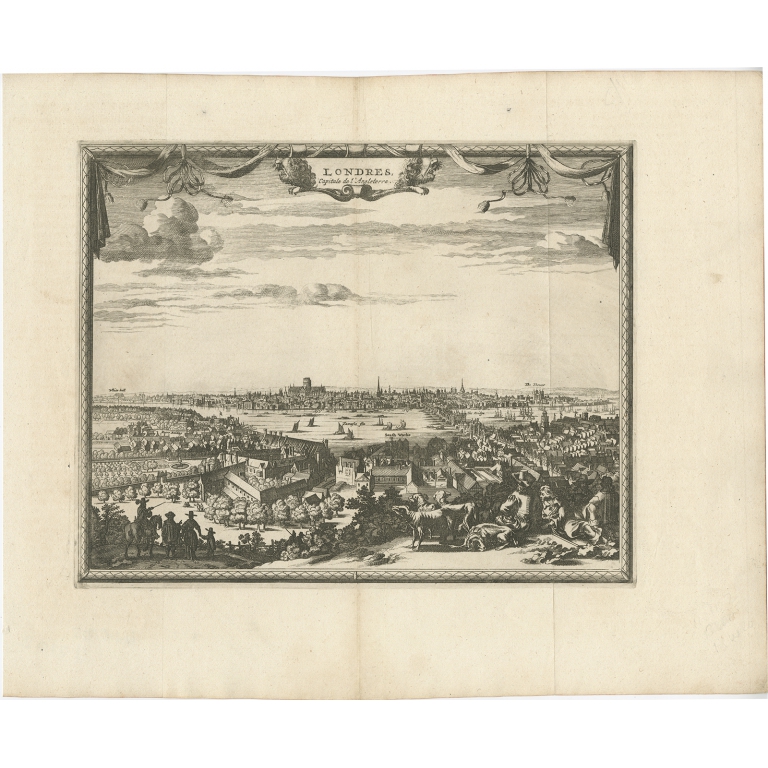 Londres, capitale de l'Angleterre - Van der Aa (c.1725)